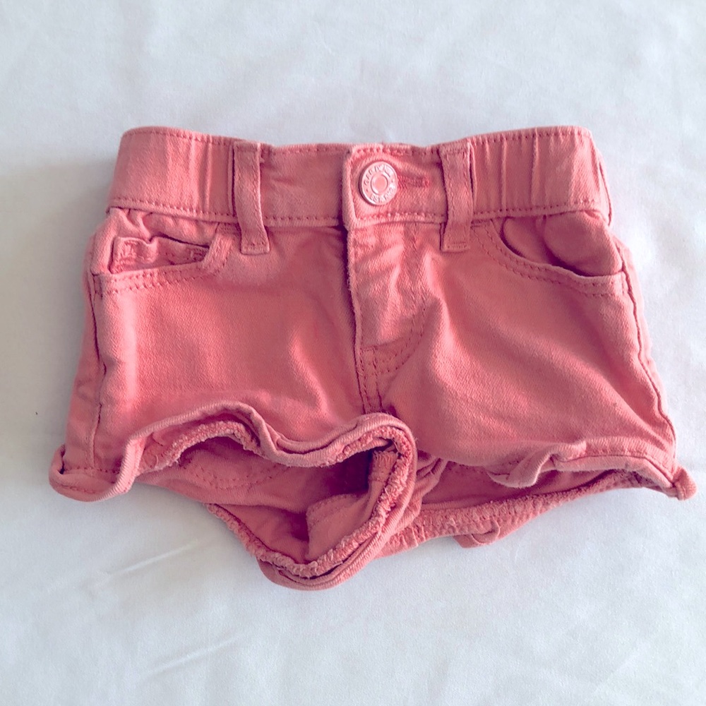 Salmon Denim Gap Shorts Size 12-18 Months